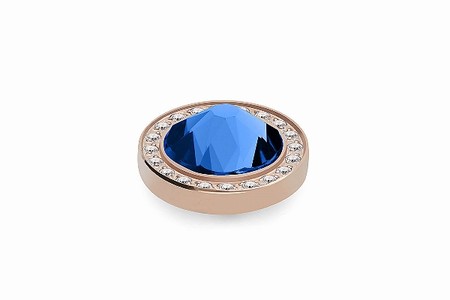 Qudo Rose Gold Topper Canino Deluxe 10.5mm - Sapphire